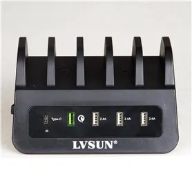 CS52QT 10 Bağlantı Noktalı USB 60 Watt Akıllı Şarj İstasyonu Lvsun - 1