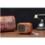 Mini Haut-Parleur Bluetooth Design Rétro et Radio-FM Fuyin - 5