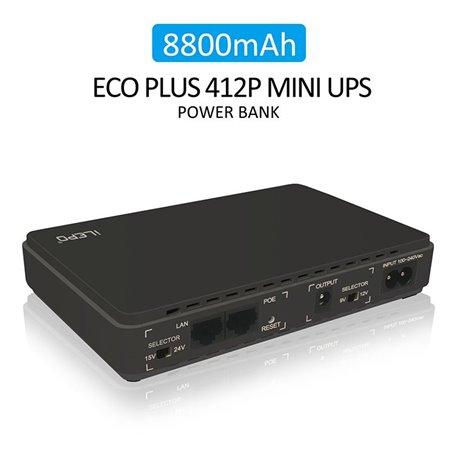 Batterie Externe Portable 8800 mAh et Mini POE 430P UPS Système d'Alimentation Sans Coupure Intelligent W023 Ilepo - 4