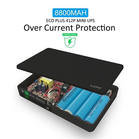 Batterie Externe Portable 8800 mAh et Mini POE 430P UPS Système d'Alimentation Sans Coupure Intelligent W023 Ilepo - 6