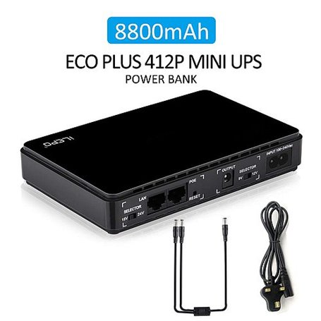 Powerbank 8800 mAh i zasilacz bezprzerwowy UPS Mini Mini POE 430P W023 Ilepo - 11