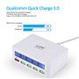 Smart Charging Station 5 porte USB 50 Watt con ricarica rapida QC 3.0 Ilepo - 10