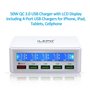 Station de Recharge Intelligente 5 Ports USB 50 Watts avec Recharge Rapide QC 3.0 Ilepo - 11