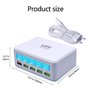 Inteligentna stacja ładująca 5 portów USB 50 W z funkcją szybkiego ładowania QC 3.0 Ilepo - 20