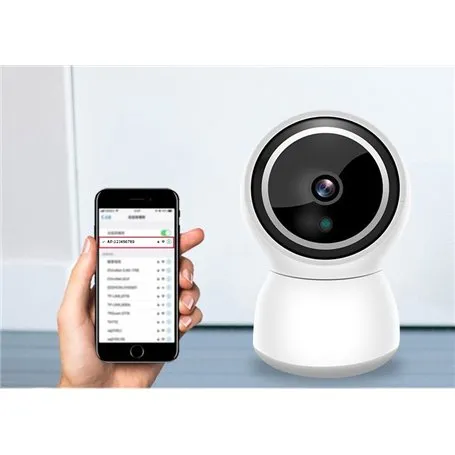 Câmera HDIP Wi-Fi Infravermelho Inteligente Pan / Tilt Rastreamento Automático 2.0 Megapixel Full HD 1920x1080p AP-308ZY-2MP-GA 