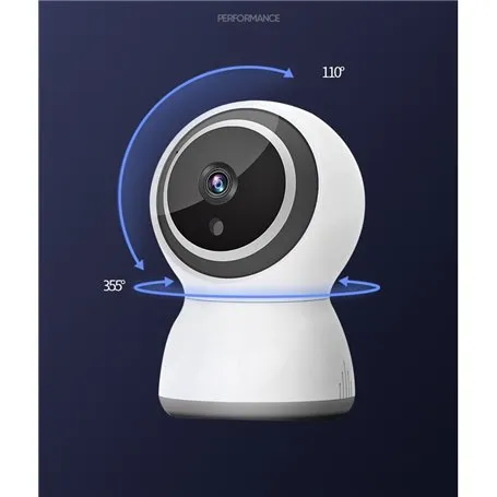 Câmera HDIP Wi-Fi Infravermelho Inteligente Pan / Tilt Rastreamento Automático 2.0 Megapixel Full HD 1920x1080p AP-308ZY-2MP-GA 