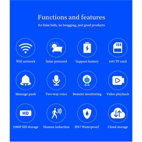 HD-IP 4G GSM Inteligentna słoneczna kamera na podczerwień i chmura akumulatorowa 2.0 megapikselowa kamera Full HD 1920x1080p YS8