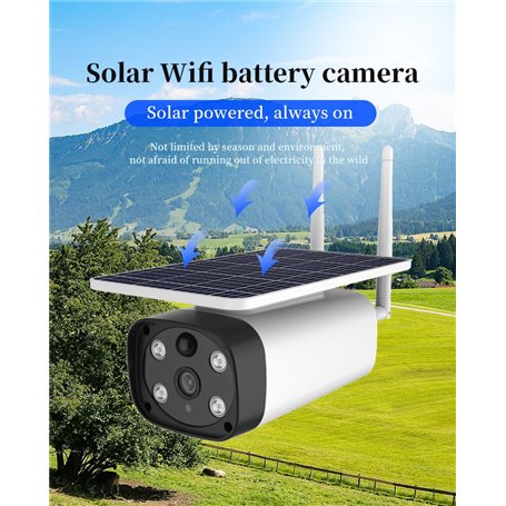 HD-IP 4G GSM Inteligentna słoneczna kamera na podczerwień i chmura akumulatorowa 2.0 megapikselowa kamera Full HD 1920x1080p YS8