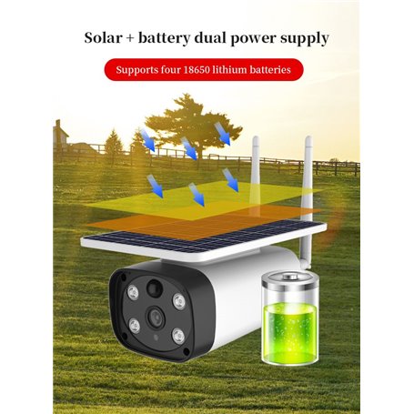 HD-IP 4G GSM Inteligentna słoneczna kamera na podczerwień i chmura akumulatorowa 2.0 megapikselowa kamera Full HD 1920x1080p YS8
