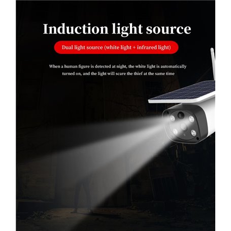 HD-IP 4G GSM Inteligentna słoneczna kamera na podczerwień i chmura akumulatorowa 2.0 megapikselowa kamera Full HD 1920x1080p YS8