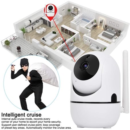 Caméra HD-IP Wifi Infrarouge Pan/Tilt Suivi Auto 2.0 M Full HD AP-TY288ZD-2MP-GA Sunivision - 12