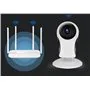 2,0 megapixel Smart 1080p Wifi IP-kamera med panorering och automatisk spårning av nattseende Full HD AP-K2-20GKGL Sunivision - 