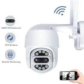 HD-IP Wifi Infraröd Smart Motoriserad Kamera PTZ Dual Lens Cloud 2.0 Megapixel Full HD 1920x1080p AP-128-2MP-36-12 Sunivision - 