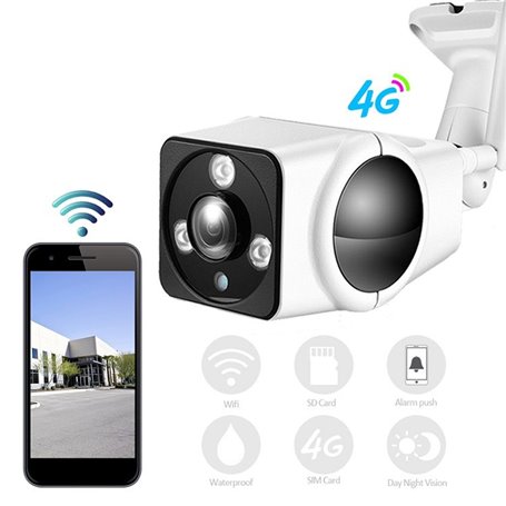 Caméra HD-IP Wifi Infrarouge de Sécurité Intelligente 4G GSM 2.0 Megapixel Full HD Sunivision - 3