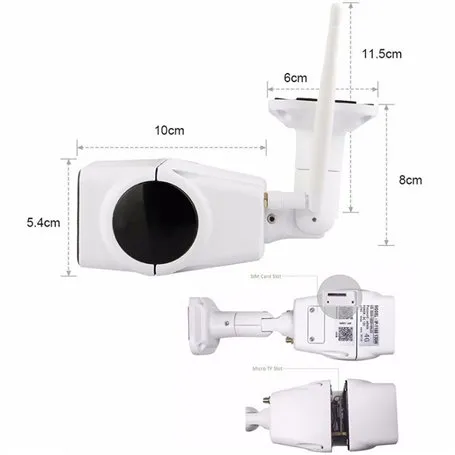 4G GSM 2.0 Megapixel Full HD 1920x1080p Smart Security Câmera infravermelha Wifi HD-IP Sunivision - 6