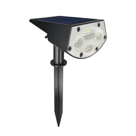 Proyector solar impermeable con iluminación LED a pie para jardín y sendero RR-FLA02-50 SZ Royal Tech - 1
