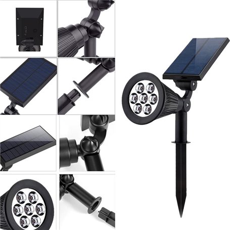 Projetor solar à prova d'água com iluminação LED a pé para jardim e caminho RR-FLA04-150 SZ Royal Tech - 2