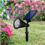 Wasserdichtes Solar-Flutlicht mit LED-Beleuchtung zu Fuß für Garten und Weg RR-FLA04-150 SZ Royal Tech - 8