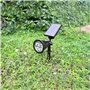 Waterdichte zonne-schijnwerper met LED-verlichting op voet voor tuin en pad RR-FLA02-80 SZ Royal Tech - 14