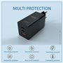 Estação de carregamento inteligente 1 porta USB-A e 2 portas USB-C de 65 watts com carregamento rápido PD 3.0 & QC 4.0 Ilepo - 6
