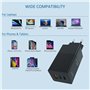 GaN 65W Charger PD 3.0 ve QC 4.0 Hızlı Şarj özellikli 1 USB-A ve 2 ...