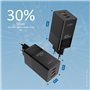 Estação de carregamento inteligente 1 porta USB-A e 2 portas USB-C de 65 watts com carregamento rápido PD 3.0 & QC 4.0 Ilepo - 1
