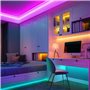 Luzes de corda LED à prova d'água de 10 metros com 300 LEDs coloridos 5050 RGB e controlador Bluetooth SZ Royal Tech - 2