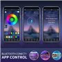 Luzes de corda LED à prova d'água de 10 metros com 300 LEDs coloridos 5050 RGB e controlador Bluetooth SZ Royal Tech - 3