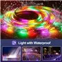 10 meter vattentät LED-lampor med 300 färgglada 5050 RGB-ljusdioder och Bluetooth-kontroller SZ Royal Tech - 5