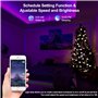 Luzes de corda LED à prova d'água de 10 metros com 300 LEDs coloridos 5050 RGB e controlador Bluetooth SZ Royal Tech - 7