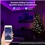 SZ Royal Tech Șiruri de lumini LED impermeabile de 5 metri cu 300 de LED-uri colorate 5050 RGB și controler Bluetooth SZ Royal T