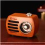 Mini Haut-Parleur Bluetooth Design Rétro et Radio-FM Fuyin - 7