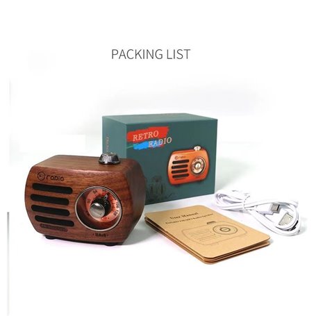 Altoparlante Bluetooth Mini design retrò e radio FM R818-A/C Fuyin - 10