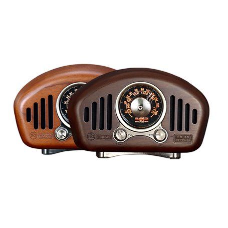 R909-A/C Alto-falante Bluetooth com design retro e rádio FM R909-A/C