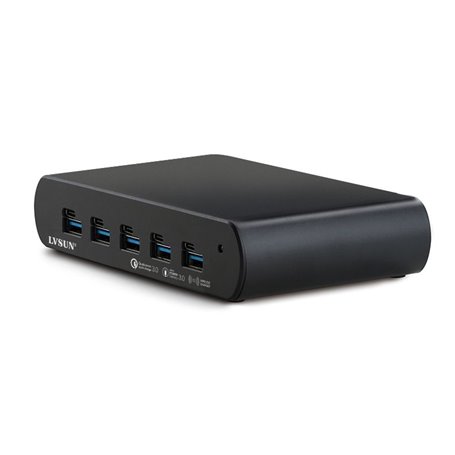 LS-UC5 Ultrasnel laadstation 110 Watt 5 gemengde poorten USB-A en U...