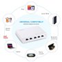 LS-UC5 Ultra-Fast Charging Station 110 Watts 5 Mixed Ports USB-A an...