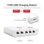 LS-UC5 Stazione di Ricarica Ultraveloce 110 Watt 5 Porte Miste USB-...