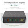 6-Port 65 Watts Smart USB Charging Station Power Delivery 3.0